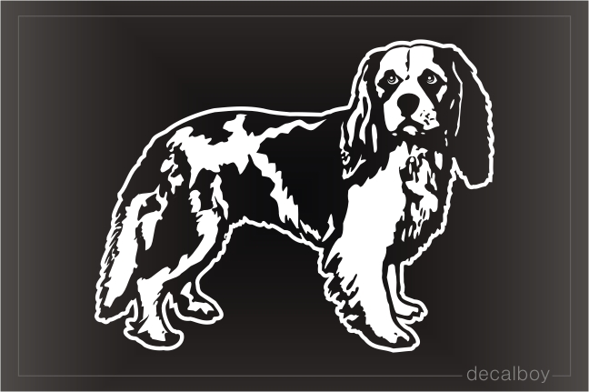 Cavalier King Spaniel Dog Window Decal