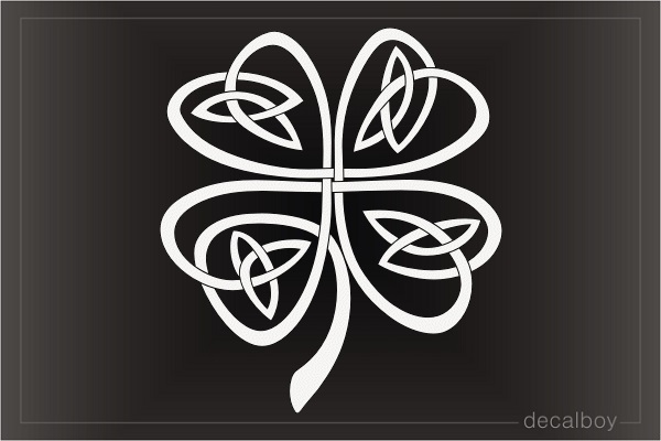 celtic knot four leaf clover