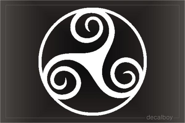 Celtic Triskell Sign Symbol Decal