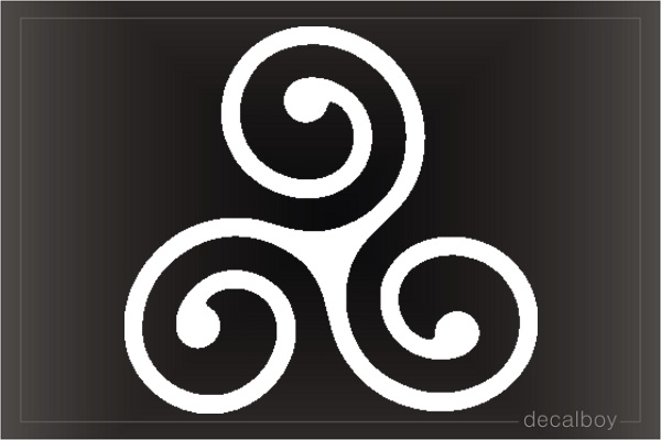 Celtic Triskell Symbol Sign Decal