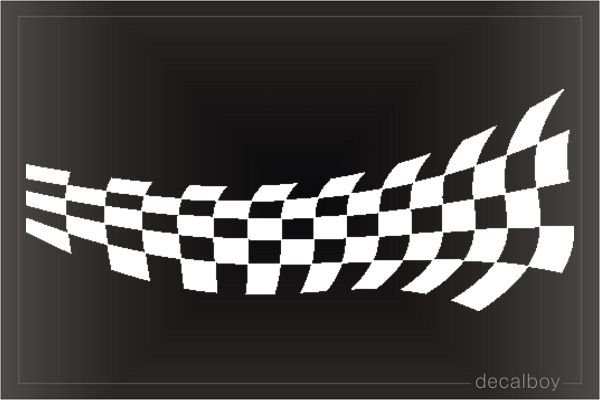 Checkered Flag 3241 Window Decal