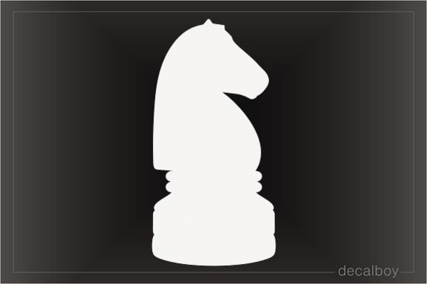 Knight Chess Piece Decal #1 2x3.5 Choose Color 