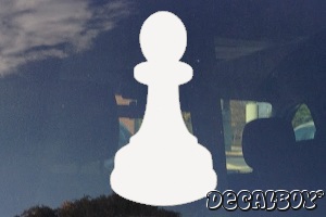 Chess Piece Pawn Window Decal