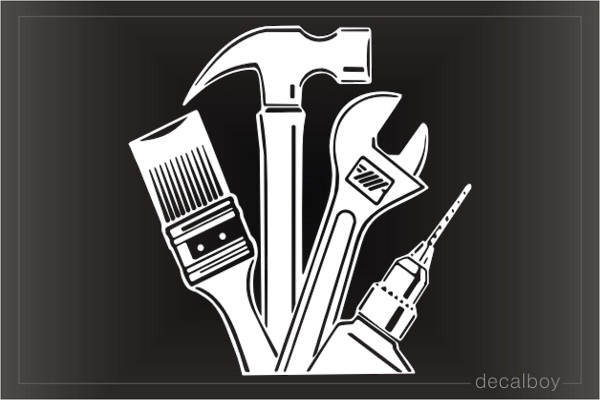 Contractor Tools Decal