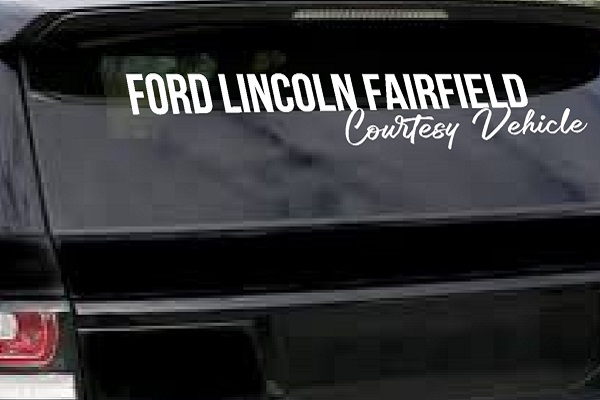 Courtesy Vehicle Transfer Decal