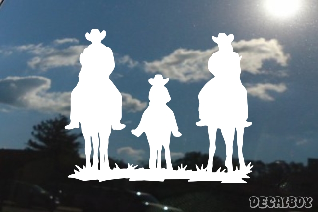 Cowboy Family Decal