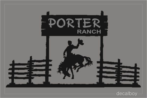Cowboy Ranch Decal