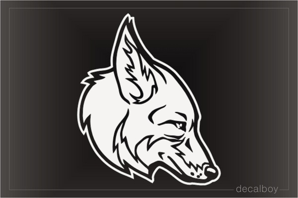 Coyote Head Decal