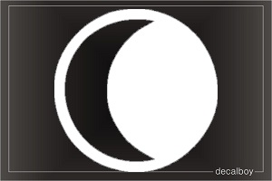Crescent Moon Decal