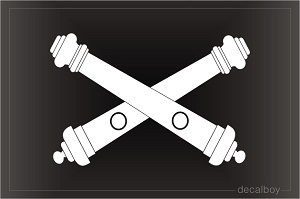 Cross Cannons Decal