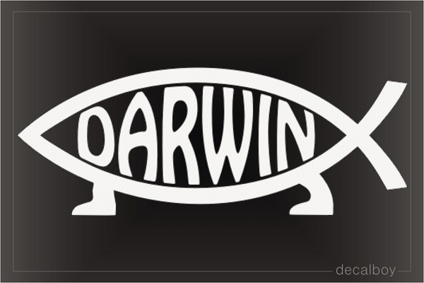 Darwin Fish Decal