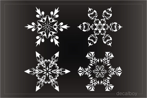 Decorative Snowflakes Decal
