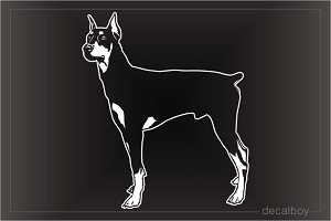 Doberman Pinscher Dog Decal