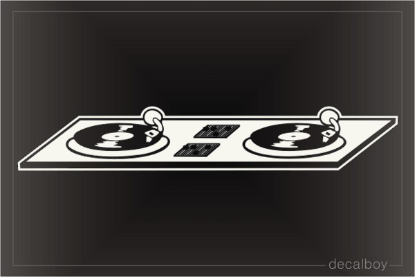Double Turntable Decal