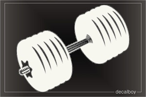 Dumbbells Barbells Weight Lifting Sport Decal