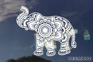 Elephant Decorated Decal