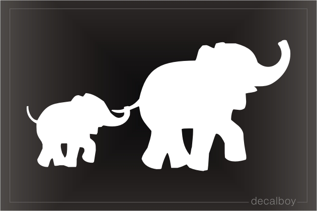 Elephant Family Decal