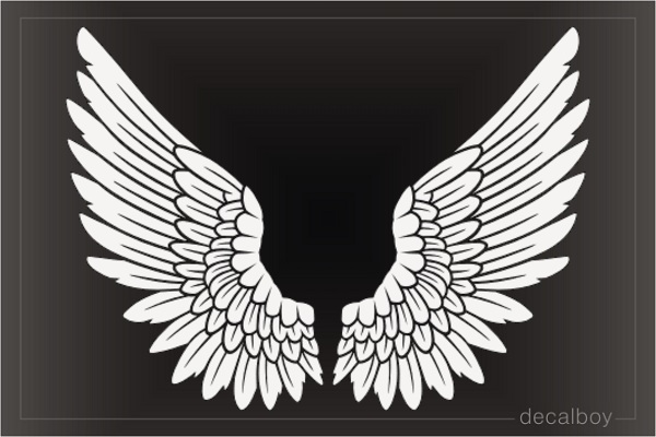 Feather Angel Wings Decal