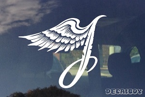 Feather Wing Letter Decal