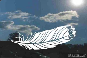 Feather Sketch Window Decal