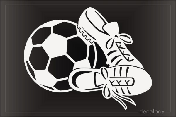 Football And Sneakers Decal