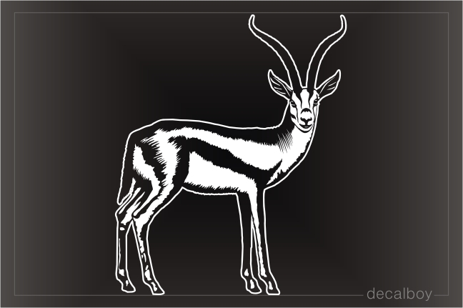 Gazelle Antelope Safari Hunting Decal