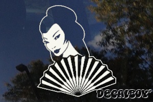 Geisha Japanese Decal