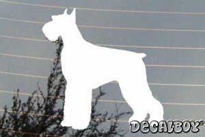 Giant Schnauzer Dog Decal