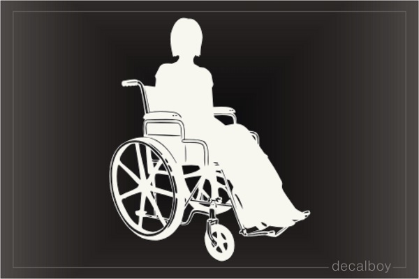 Girl In Wheelchair Decal