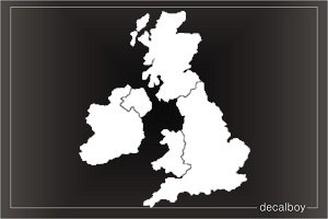 Great Britain Map Decal