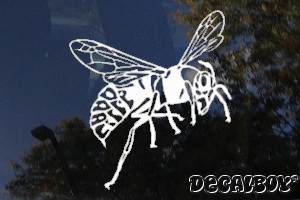 Green Hornet Bee Insect Window Decal