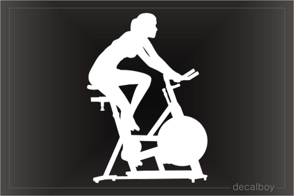 Gym Training Exercise Bike Decal