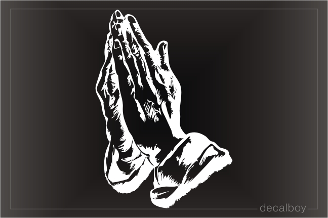 Hands Prayer Decal