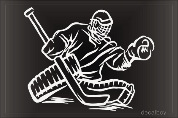 Hockey Goalie Sketch Decal
