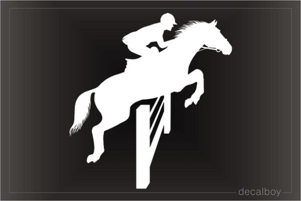 Horse Jumping Fences Decal