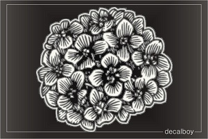 Hydrangea Hortensia Flower Decal