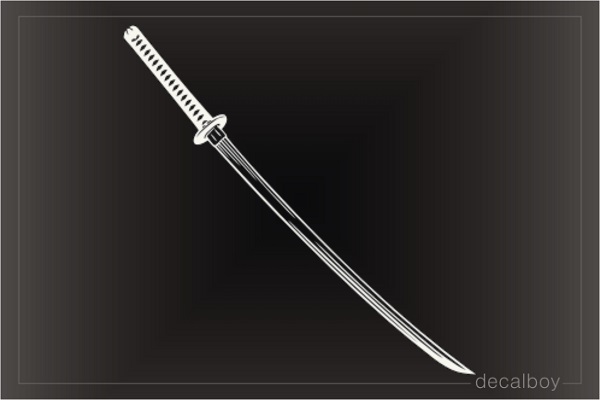 Japanese Samurai Sword Katana Decal