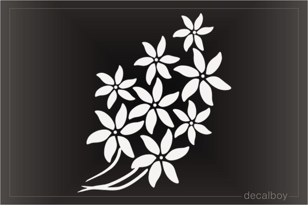 Jasmine Flowers Decal