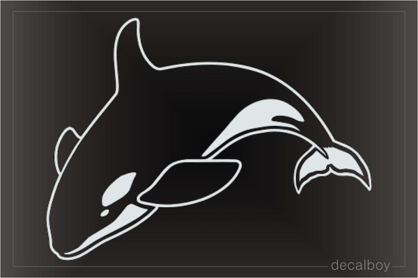 Jumping Orca Decal