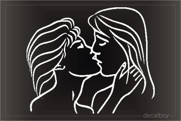 Kiss Lesbian Decal