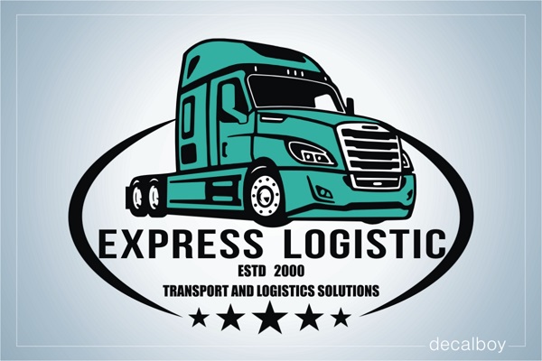 Logistic Trucking Logo Decal