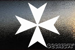 Maltese Cross Decal