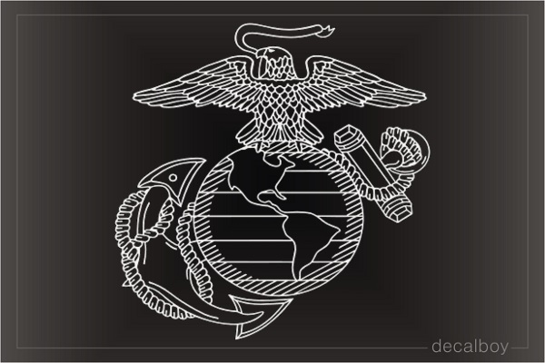 Marin Corps Emblem Decal