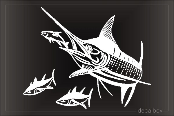 Marlin Fish Decal