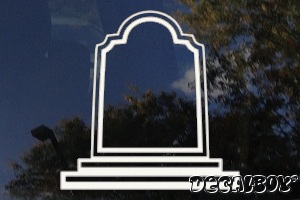 Mausoleum Gravestone Tombstone Car Decal