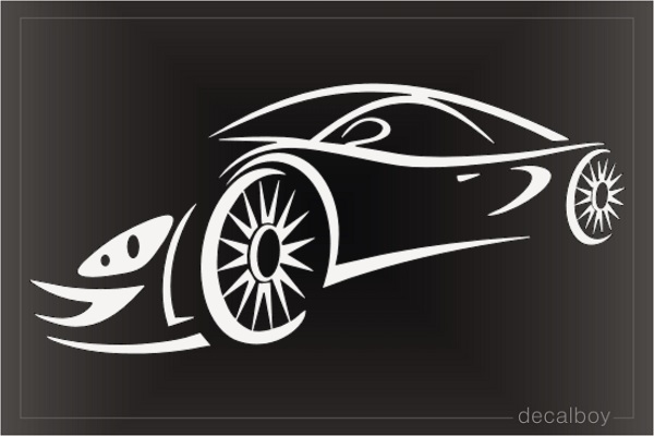 Modern Sport Car Decal