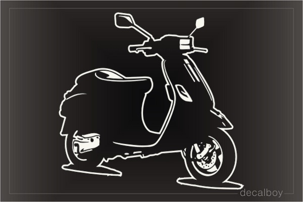 Moped Scooter Motorcycle Car Decal