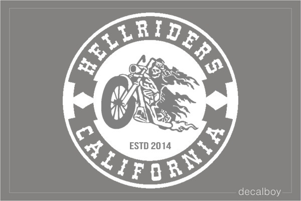 Motorcycle Club Logo Decal