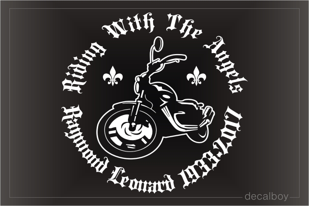 Motorcycle Remembrance Car Decal