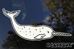 Narwhal Window Decal